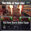 5 Boro Bike Tour Pulls Ads Showing Flaming Starting Line